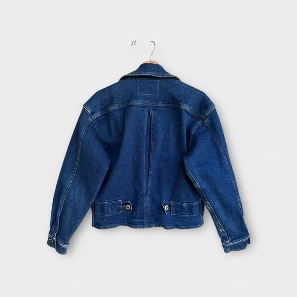 Liz Wear Vintage Denim Bomber Jean Jacket - Picture 2 of 7